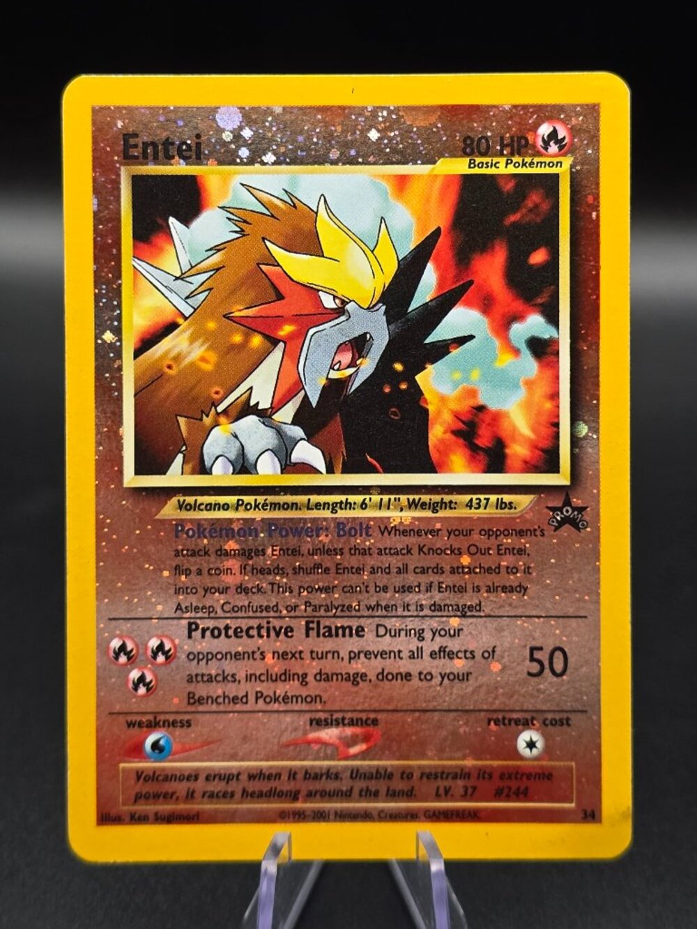 Entei 34 promo Vintage WOTC Black Star Promo (1999) Pokémon the Third Movie - M